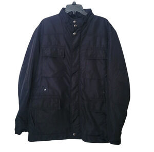 HUGO BOSS Men Jacket Nylon Water Resistant Black Size EU 44R US XL